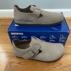 Birkenstock London Taupe Suede